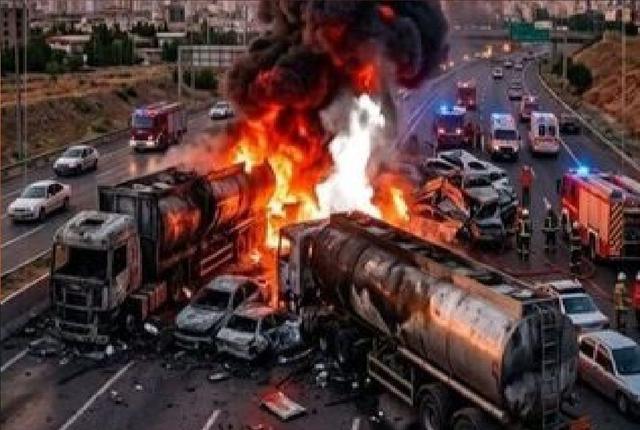 علت حادثه نفتکش در محور سنندج-همدان در دست بررسی است